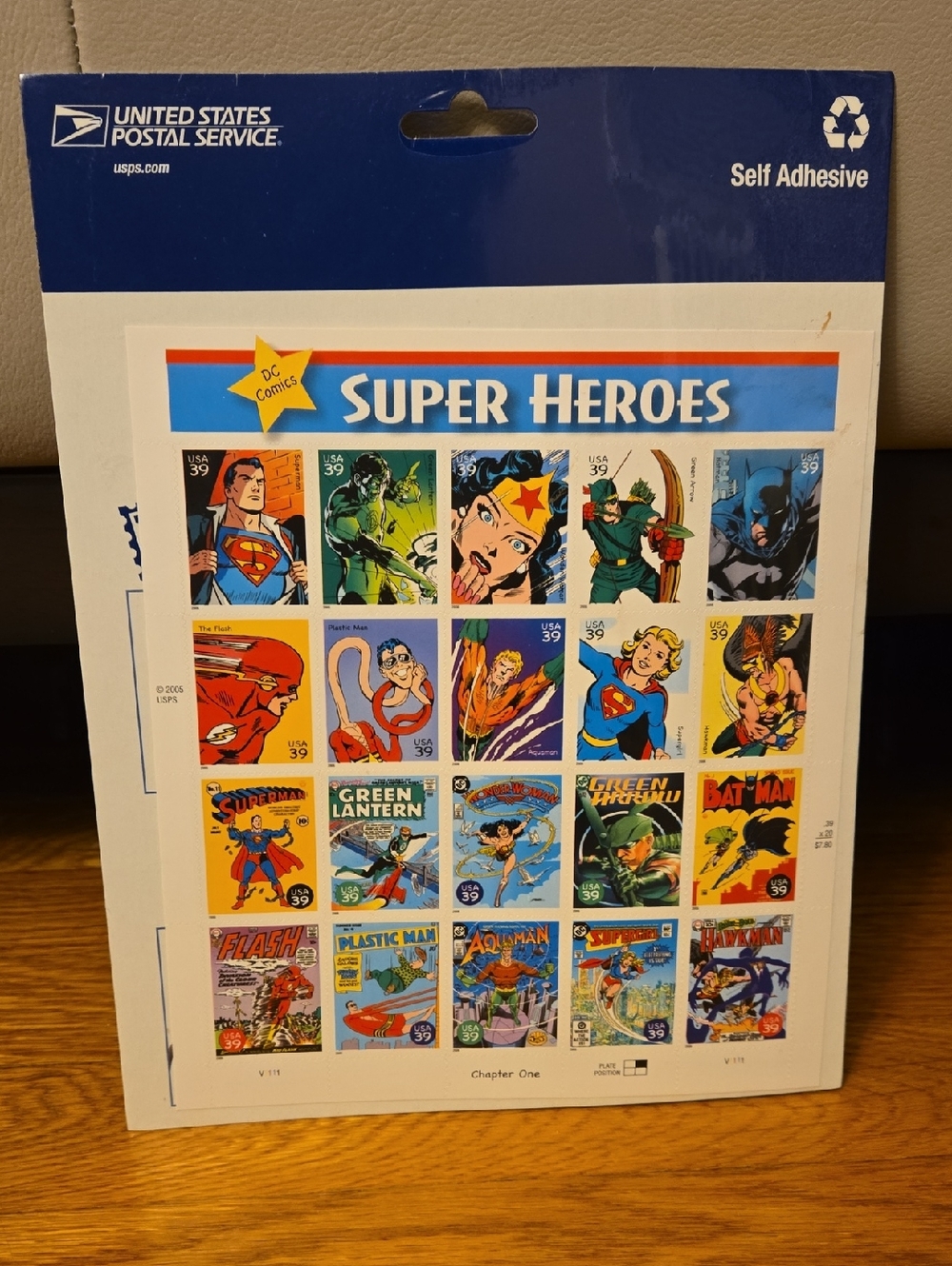 United States Postal Service Super Heroes Stamp Sheet